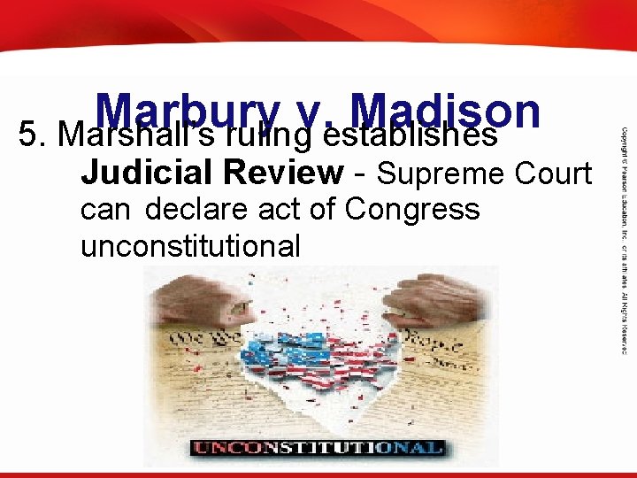 TEKS 8 C: Calculate percent composition and empirical and molecular formulas. Marbury v. Madison