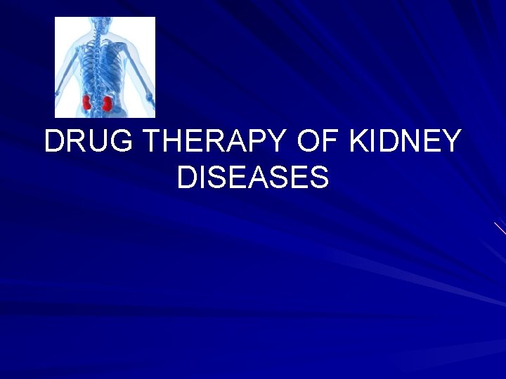 DRUG THERAPY OF KIDNEY DISEASES 