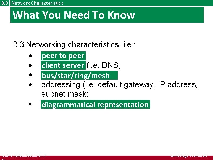 3. 3 Network Characteristics What You Need To Know peer to peer client server