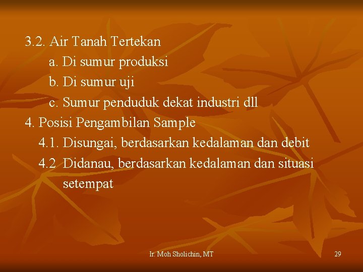 3. 2. Air Tanah Tertekan a. Di sumur produksi b. Di sumur uji c.