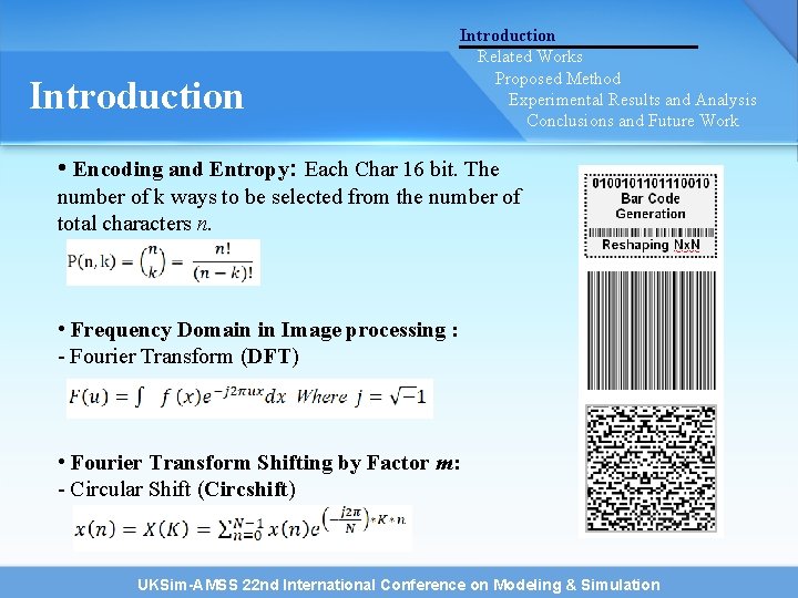 Introduction Related Works Proposed Method Experimental Results and Analysis Conclusions and Future Work • Introduction Related Works Proposed Method Experimental Results and Analysis Conclusions and Future Work •