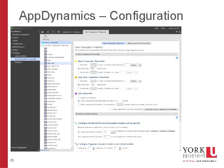 App. Dynamics – Configuration 25 