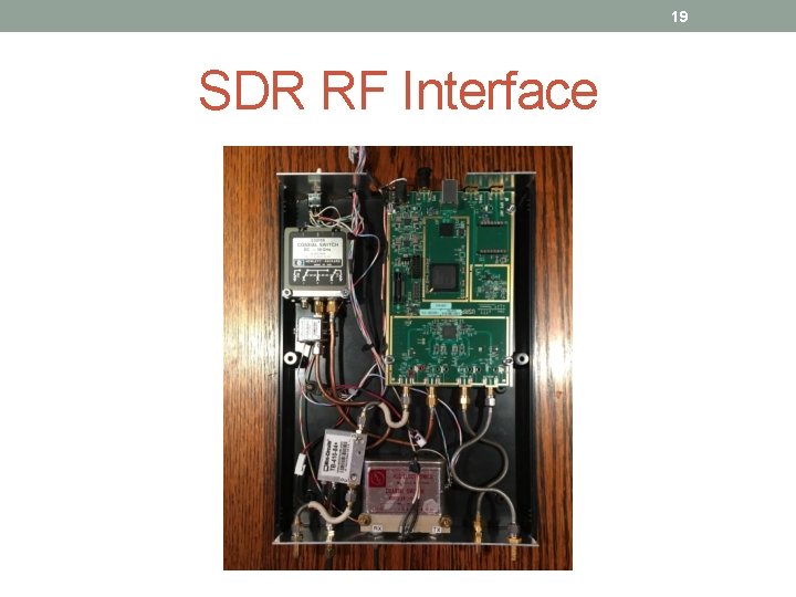 19 SDR RF Interface 