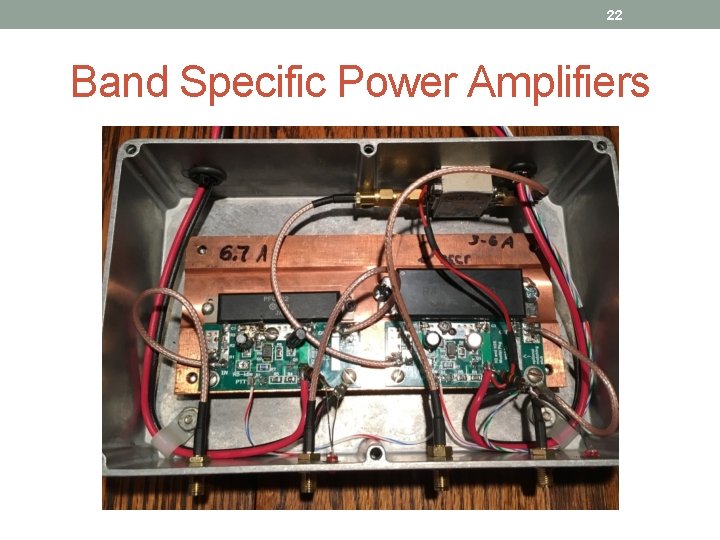 22 Band Specific Power Amplifiers 