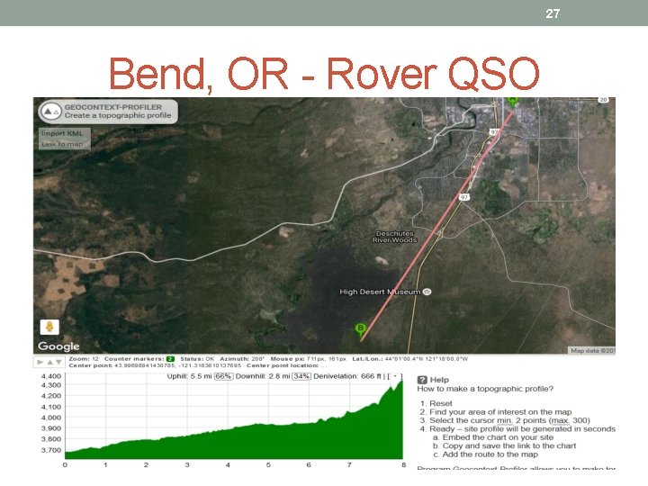 27 Bend, OR - Rover QSO 