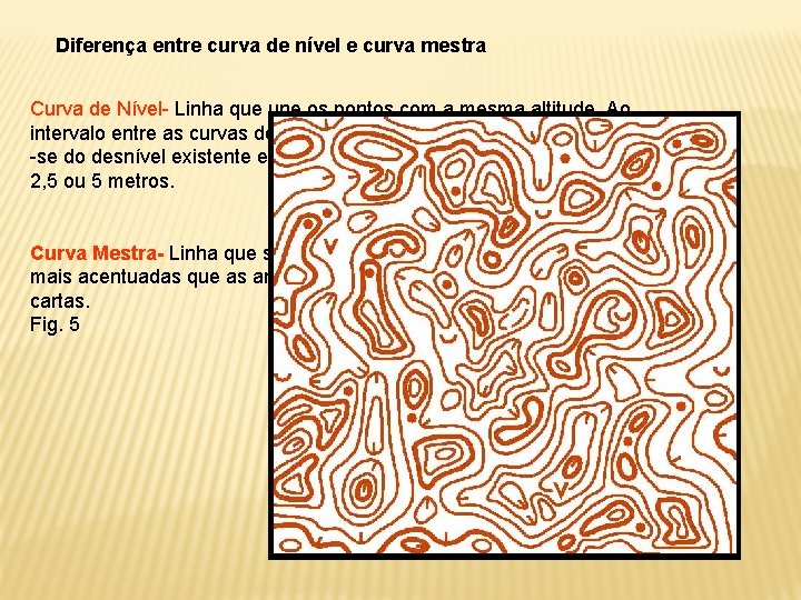 Diferença entre curva de nível e curva mestra Curva de Nível- Linha que une
