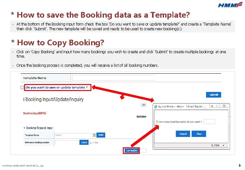 * How to save the Booking data as a Template? - At the bottom