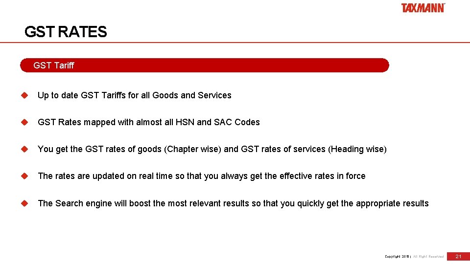 GST RATES GST Tariff Up to date GST Tariffs for all Goods and Services