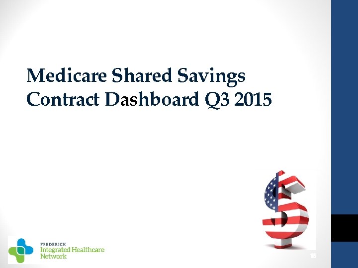 Medicare Shared Savings Contract Dashboard Q 3 2015 16 