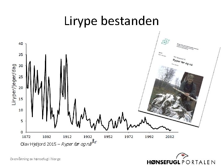 Lirype bestanden Olav Hjeljord 2015 – Ryper før og nå Overvåkning av hønsefugl i