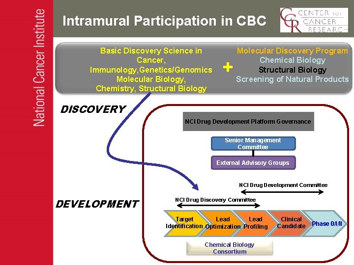 Intramural Participation in CBC Basic Discovery Science in Cancer, Immunology, Genetics/Genomics Molecular Biology, Chemistry,