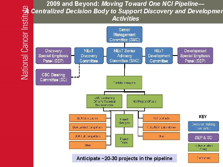 2009 and Beyond: Moving Toward One NCI Pipeline— A Centralized Decision Body to Support