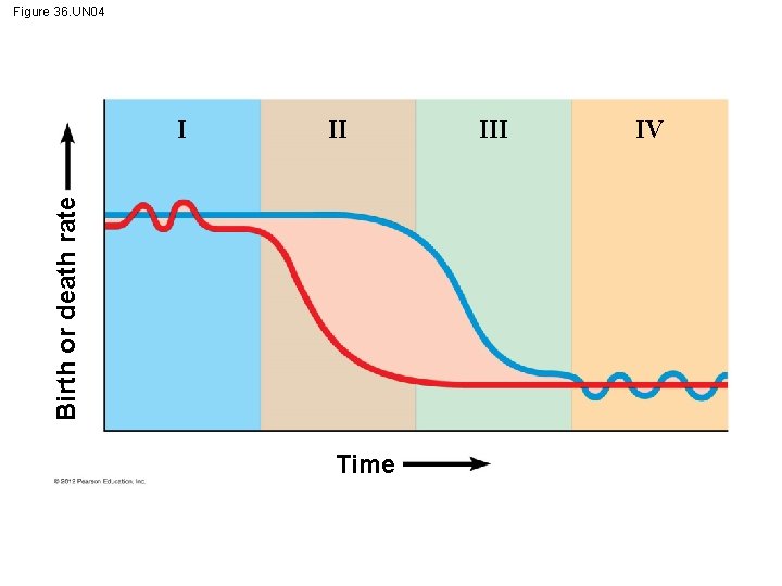 Figure 36. UN 04 II Birth or death rate I Time III IV 