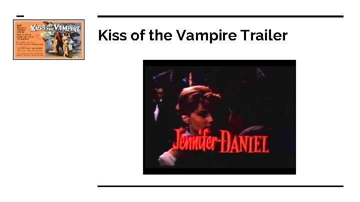 Kiss of the Vampire Trailer 