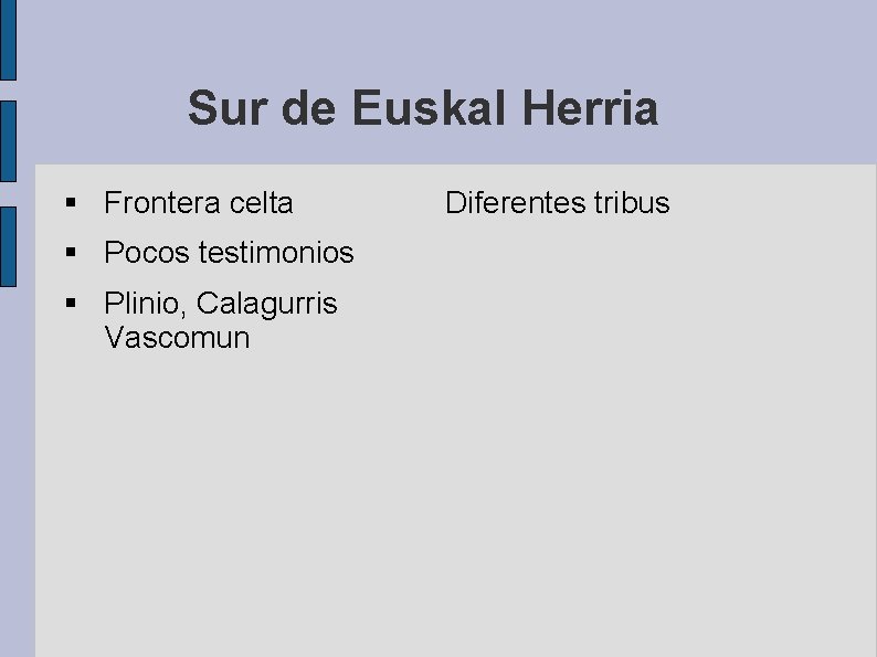 Sur de Euskal Herria § Frontera celta § Pocos testimonios § Plinio, Calagurris Vascomun