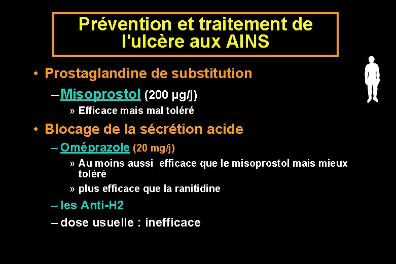 Prévention et traitement de l'ulcère aux AINS • Prostaglandine de substitution – Misoprostol (200 Prévention et traitement de l'ulcère aux AINS • Prostaglandine de substitution – Misoprostol (200