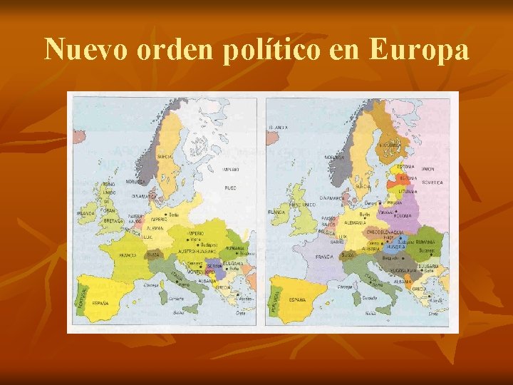 Nuevo orden político en Europa 