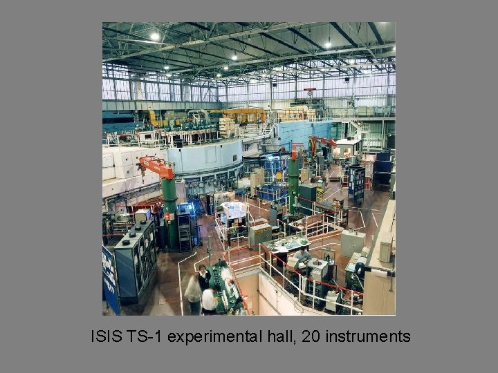 ISIS TS-1 experimental hall, 20 instruments 