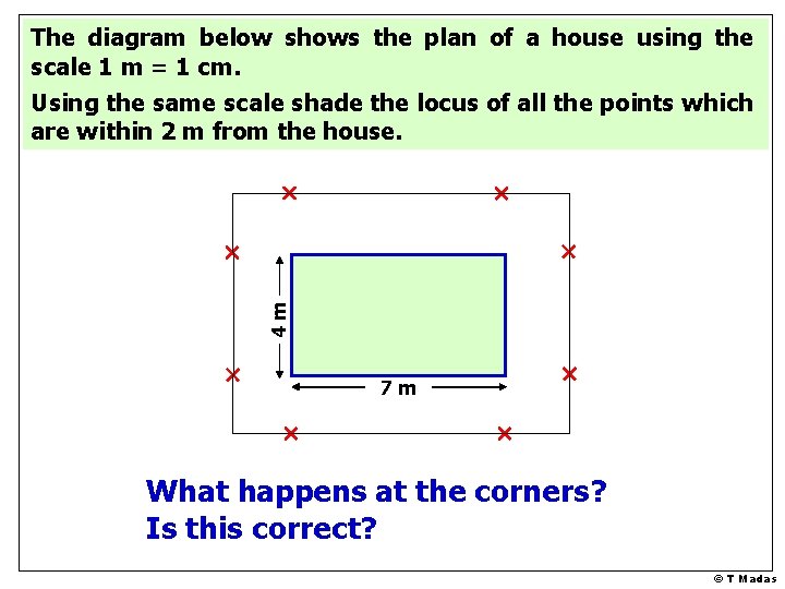 4 m The diagram below shows the plan of a house using the scale 4 m The diagram below shows the plan of a house using the scale