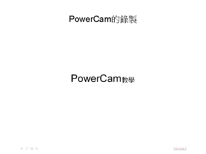 Power. Cam的錄製 