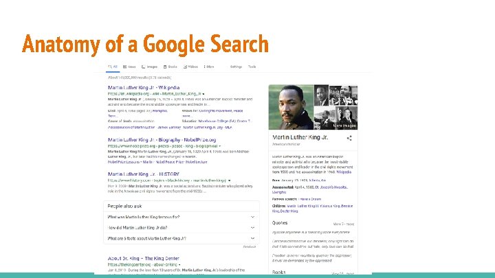 Anatomy of a Google Search 