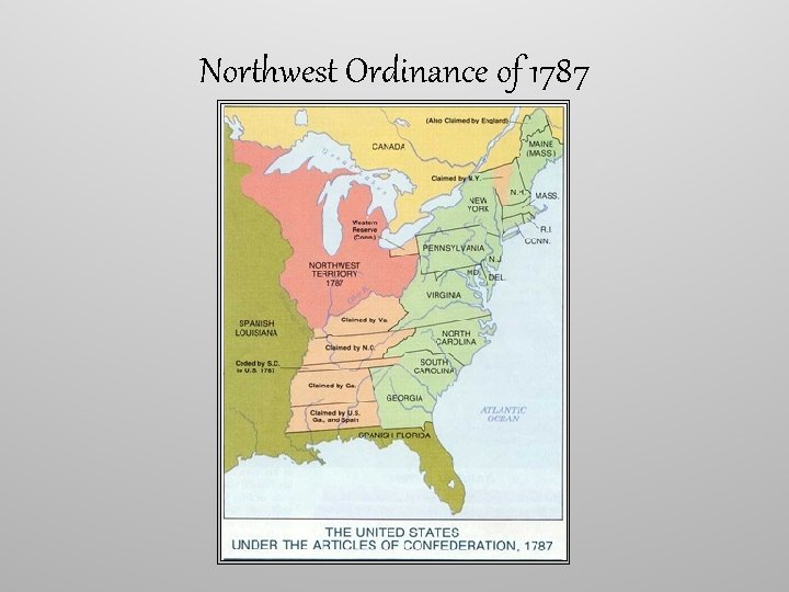 Northwest Ordinance of 1787 Northwest Ordinance of 1787