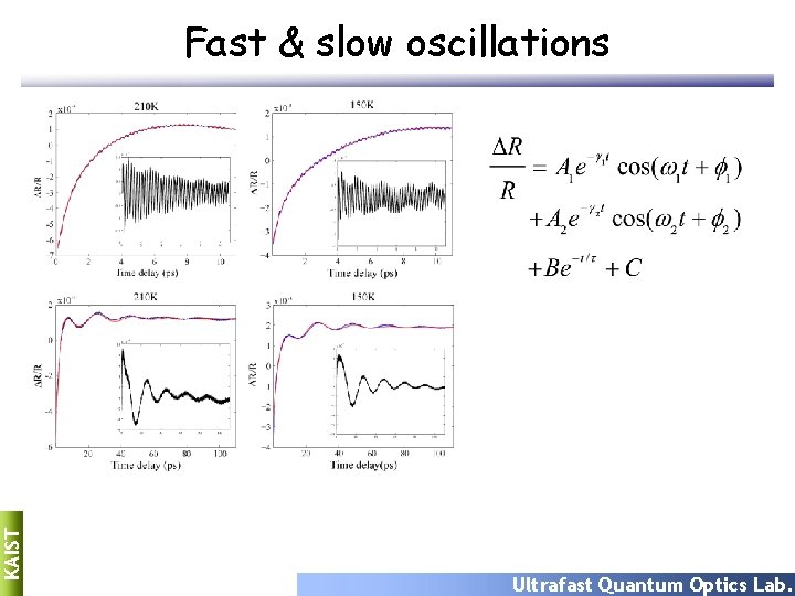 KAIST Fast & slow oscillations Ultrafast Quantum Optics Lab. 