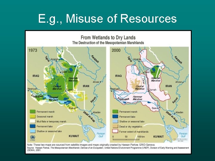 E. g. , Misuse of Resources 
