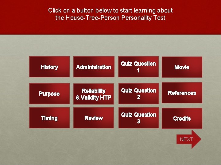 Click on a button below to start learning about the House-Tree-Personality Test History Administration