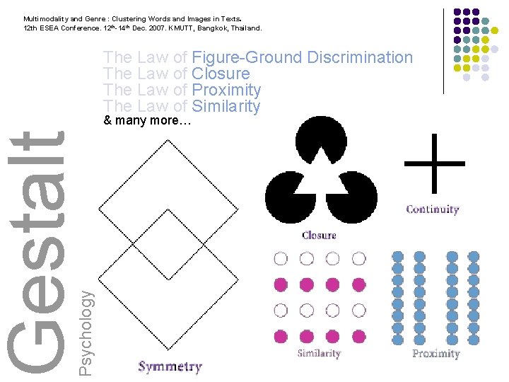 Multimodality and Genre : Clustering Words and Images in Texts. 12 th ESEA Conference.
