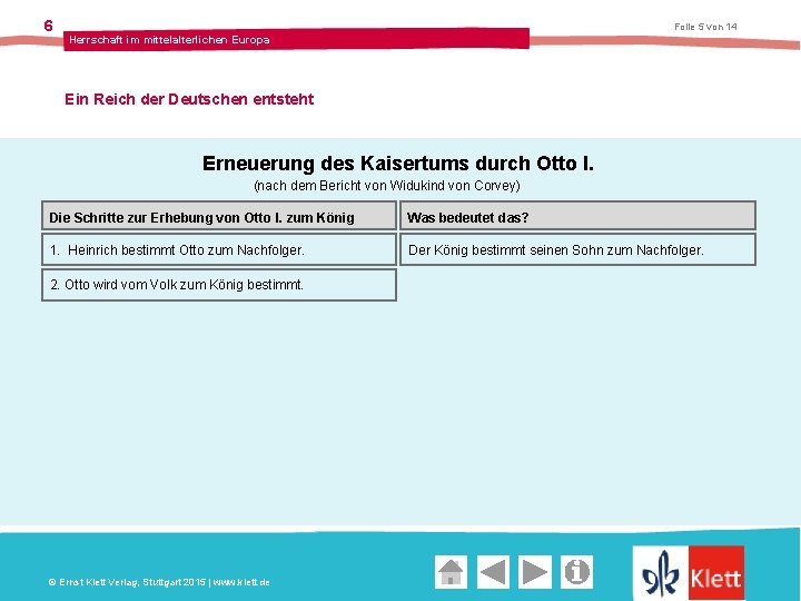 6 Folie 5 von 14 Herrschaft im mittelalterlichen Europa Ein Reich der Deutschen entsteht