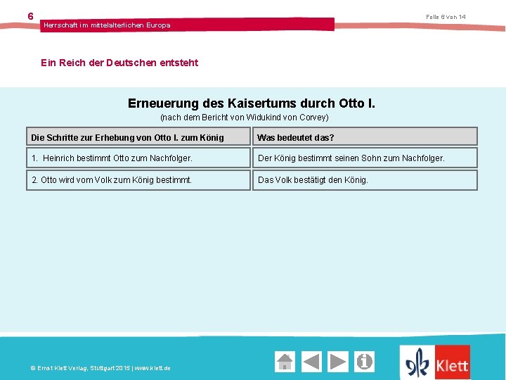 6 Folie 6 von 14 Herrschaft im mittelalterlichen Europa Ein Reich der Deutschen entsteht