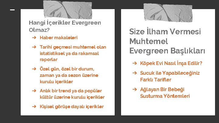 Hangi İçerikler Evergreen Olmaz? ➔ Haber makaleleri ➔ Tarihi geçmesi muhtemel olan istatistiksel ya