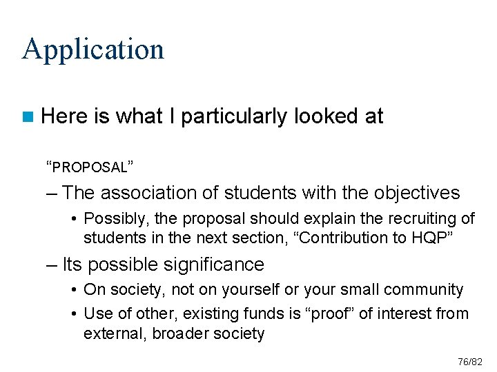 Application n Here is what I particularly looked at “PROPOSAL” – The association of Application n Here is what I particularly looked at “PROPOSAL” – The association of