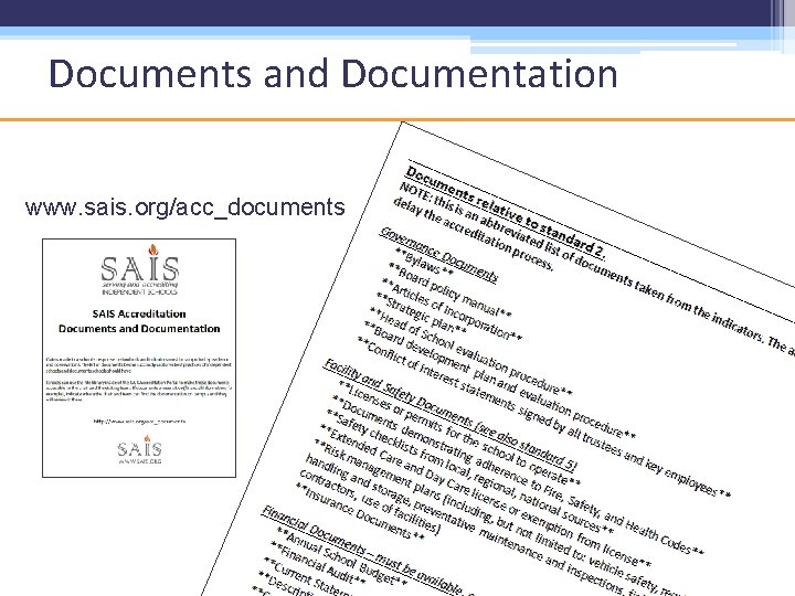 Documents and Documentation www. sais. org/acc_documents 