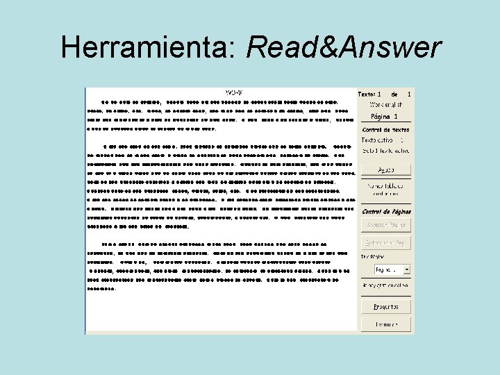Herramienta: Read&Answer 