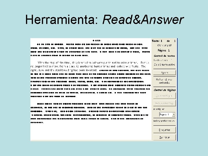 Herramienta: Read&Answer 