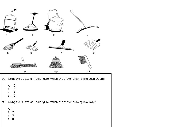  21. Using the Custodian Tools figure, which one of the following is a