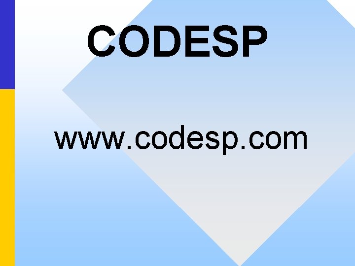 CODESP www. codesp. com 