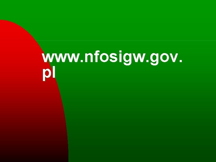 www. nfosigw. gov. pl 