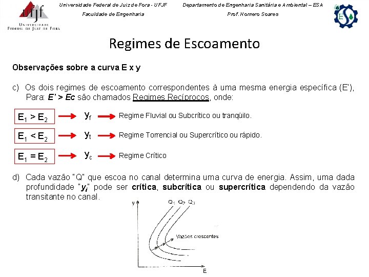 Universidade Federal de Juiz de Fora - UFJF Departamento de Engenharia Sanitária e Ambiental Universidade Federal de Juiz de Fora - UFJF Departamento de Engenharia Sanitária e Ambiental