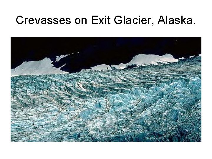 Crevasses on Exit Glacier, Alaska. Crevasses on Exit Glacier, Alaska.