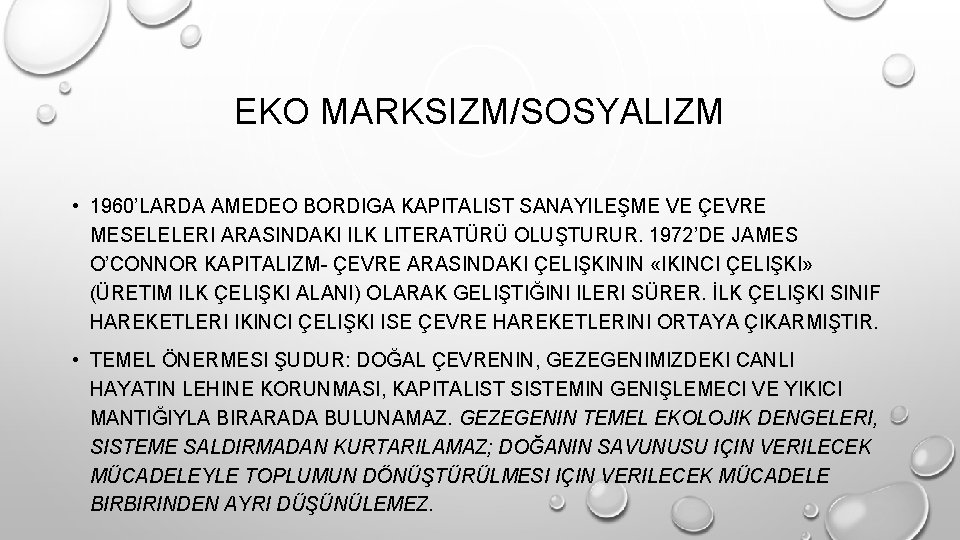 EKO MARKSIZM/SOSYALIZM • 1960’LARDA AMEDEO BORDIGA KAPITALIST SANAYILEŞME VE ÇEVRE MESELELERI ARASINDAKI ILK LITERATÜRÜ