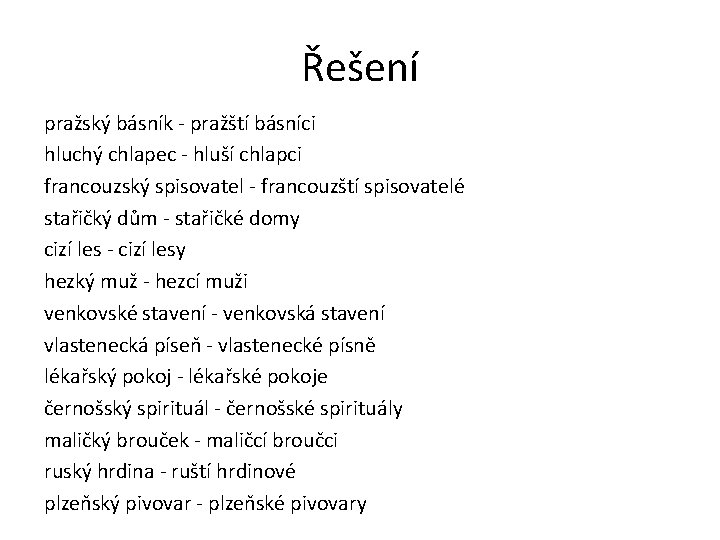 Řešení pražský básník - pražští básníci hluchý chlapec - hluší chlapci francouzský spisovatel -