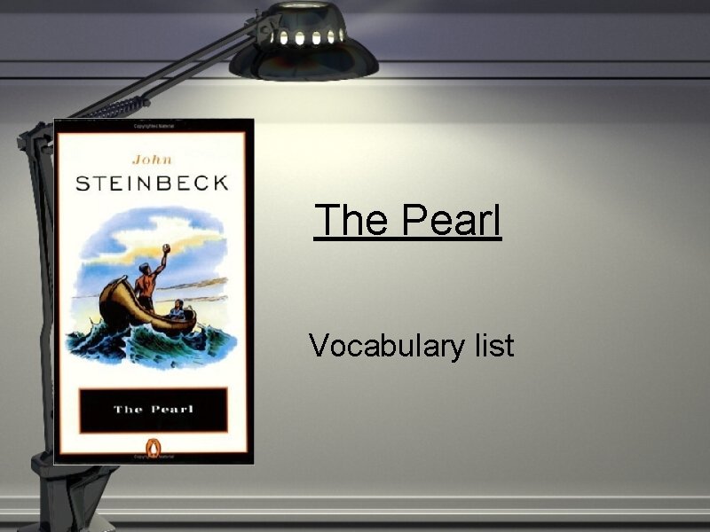 The Pearl Vocabulary list 