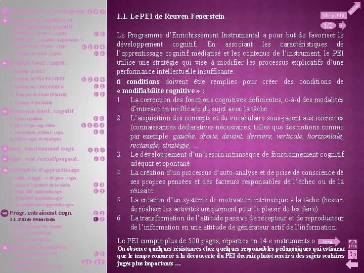 II Psychologie de l’intelligence 1 2 3 Psychologie cognitive et fonctionnement cognitif Modèles fonct.