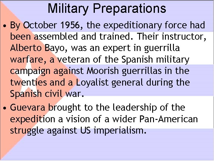 Military Preparations • By October 1956, the expeditionary force had been assembled and trained.