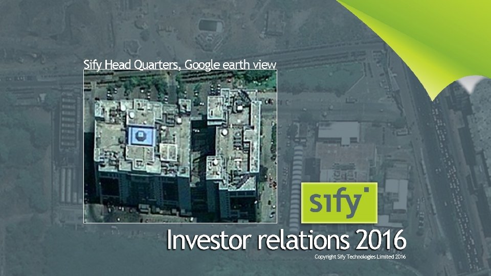 Sify Head Quarters, Google earth view 