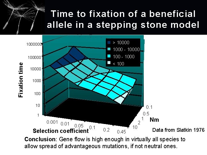 Time to fixation of a beneficial Time to fixation mutations allele inofabeneficial stepping stone