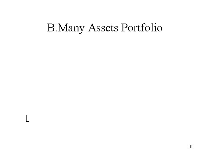 B. Many Assets Portfolio L 10 